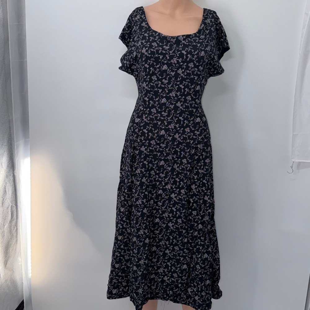 Jody California VTG 90s Ditsy Floral Maxi Dress Cottagecore Grunge Whimsigoth